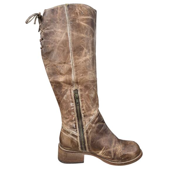 Corral Women’s Distressed Brown Leather Riding Boots Size US 8 - Picture 4 of 12